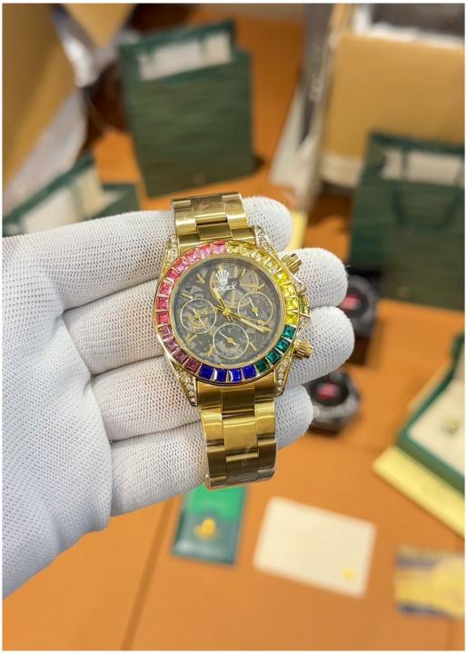 Luxury Branded watch  Oyster Perpetual Daytona Chosmograph Rainbow Gold