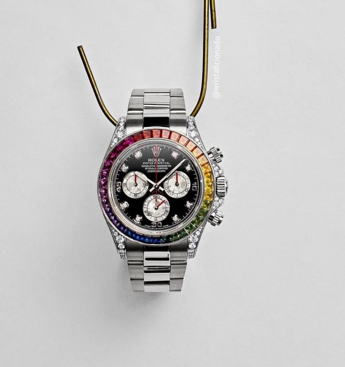 Luxury Branded watch Oyster perpetual Rainbow Gold