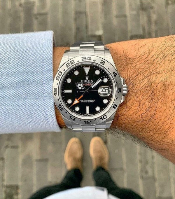 Branded GMT 2 Watch Oyster perpetual Explorer 2.0 Black