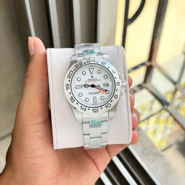 Branded GMT 2 Watch Oyster perpetual Explorer 2.0 White