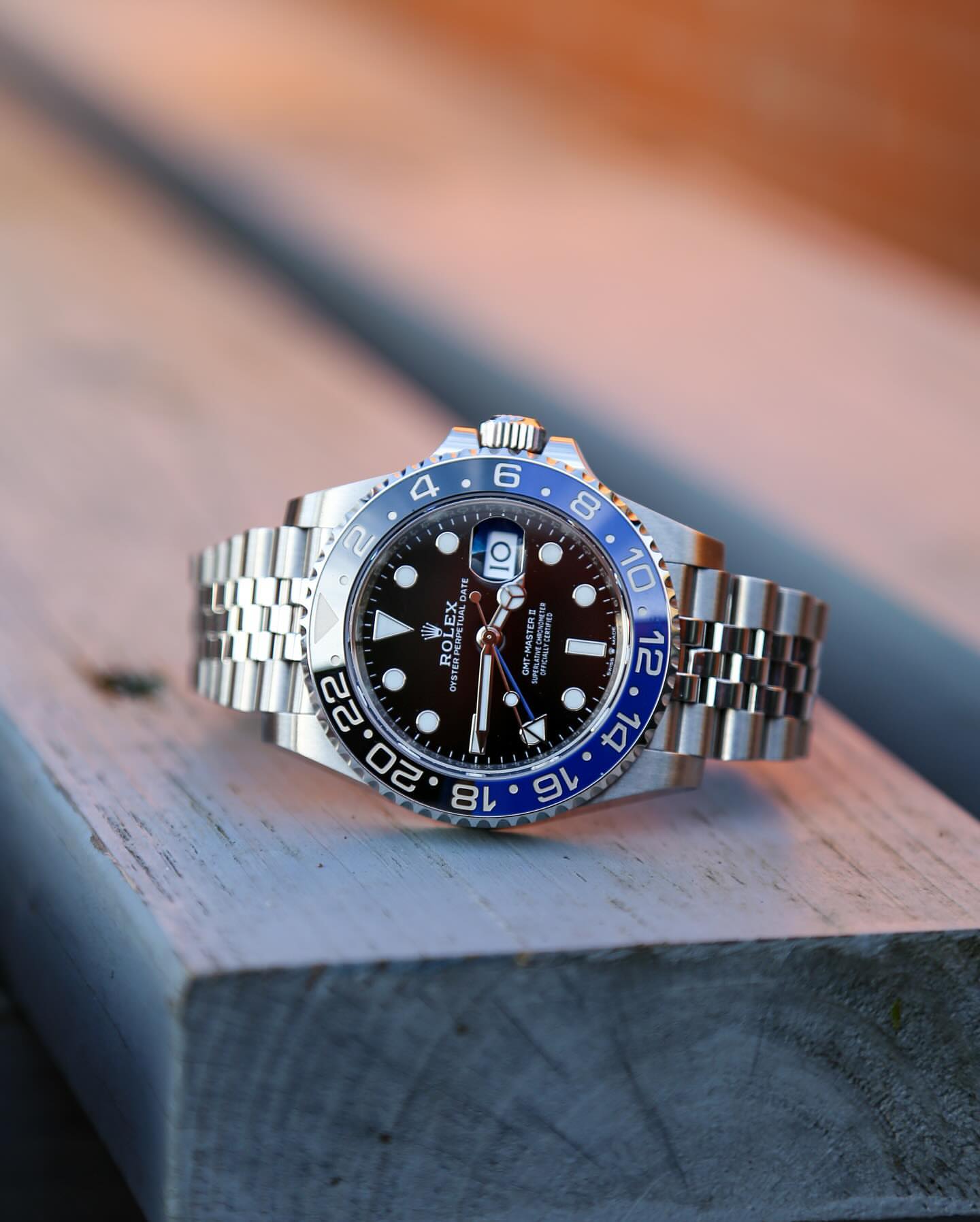 Branded GMT 2 Watch silver black blue