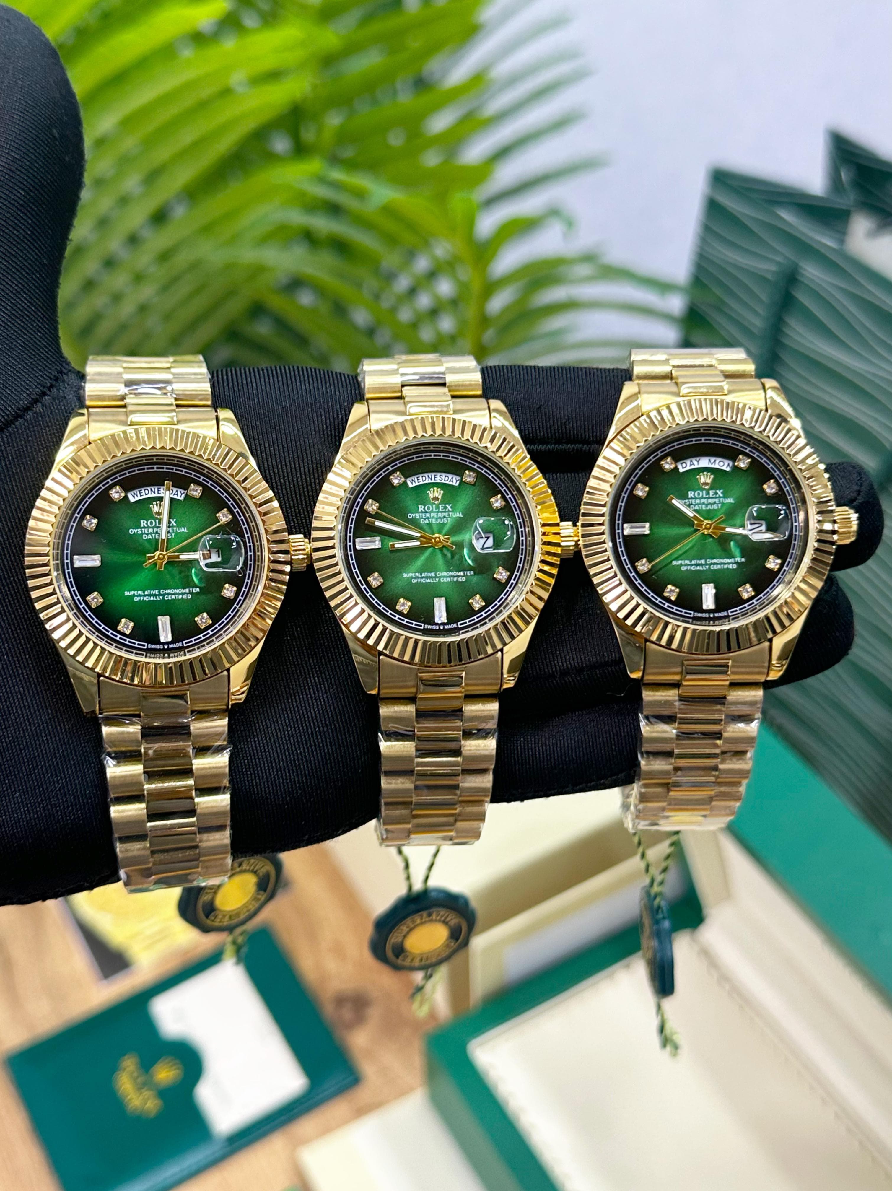 Luxury Branded Yachat Master watch Green Dial